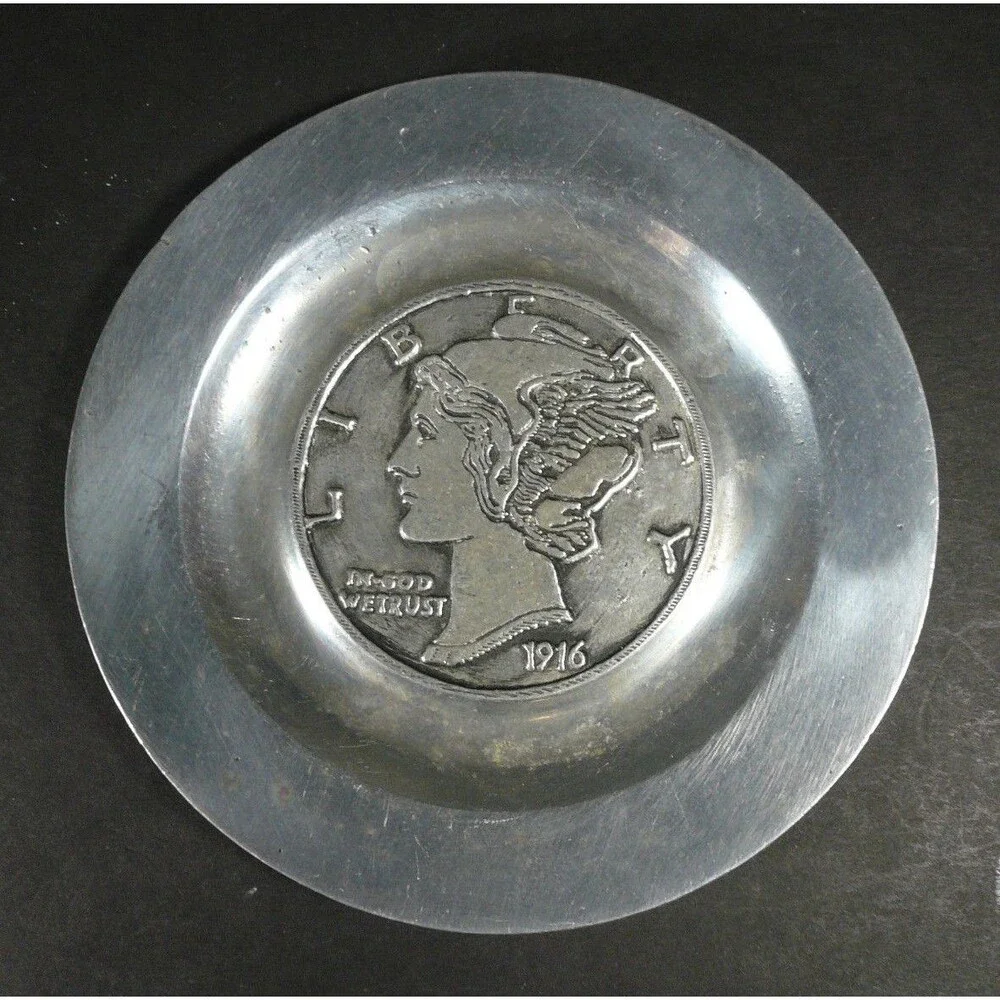 PEWTAREX Armatale Vintage Style Liberty Dime 5¾